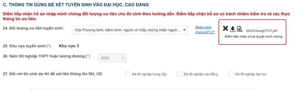 Hướng dẫn chi tiết các bước đăng ký dự thi tốt nghiệp THPT năm 2024 trực tuyến -0