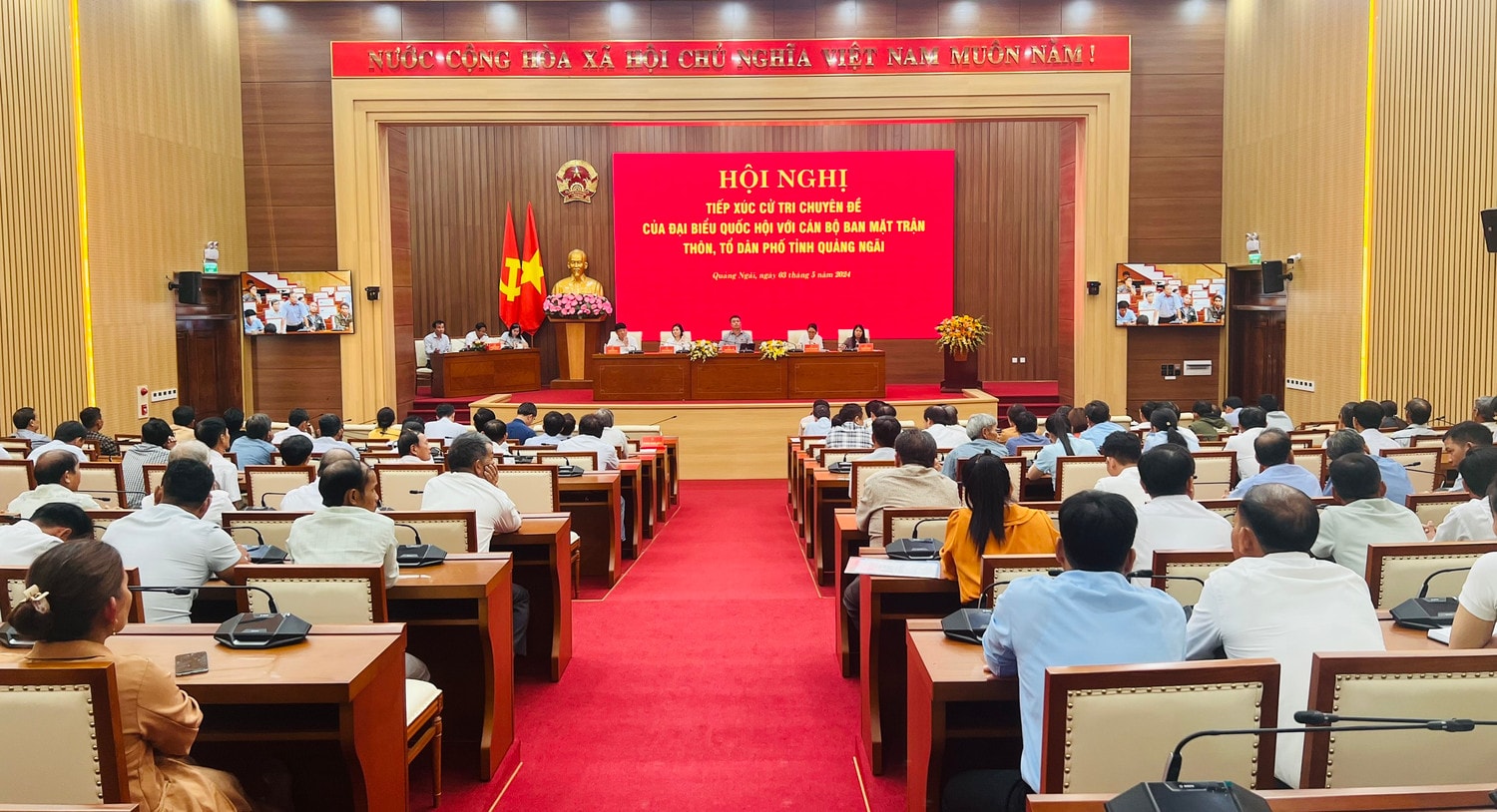 ĐBQH tỉnh Quảng Ngãi: tiếp xúc cử tri chuyên đề với cán bộ ban mặt trận thôn, tổ dân phố -0