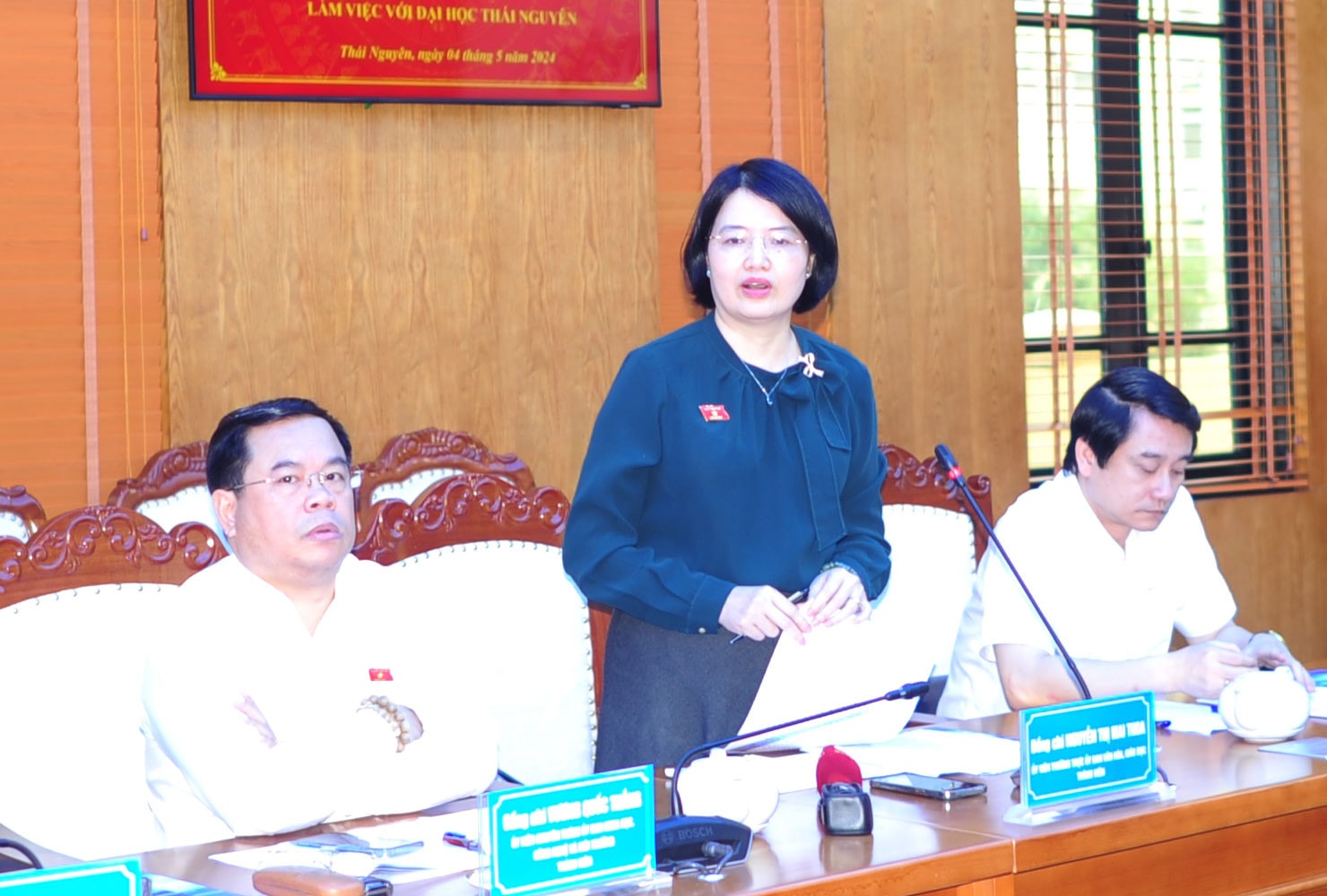Đoàn giám sát của Ủy ban Thường vụ Quốc hội về đơn vị sự nghiệp công lập làm việc với Đại học Thái Nguyên -0