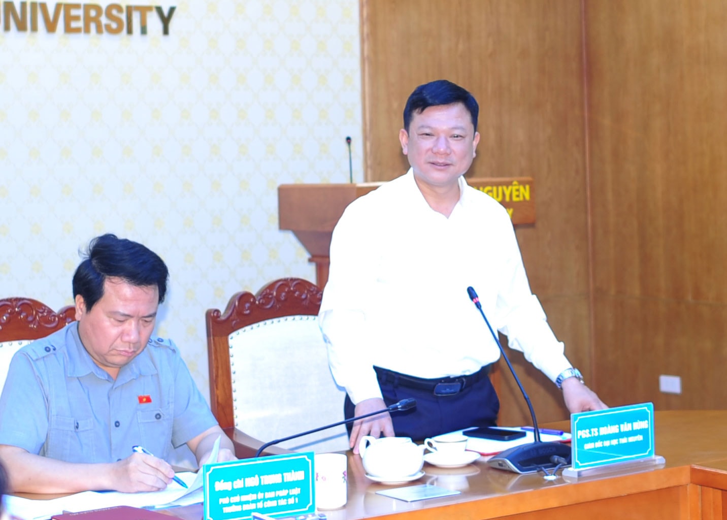 Đoàn giám sát của Ủy ban Thường vụ Quốc hội về đơn vị sự nghiệp công lập làm việc với Đại học Thái Nguyên -0
