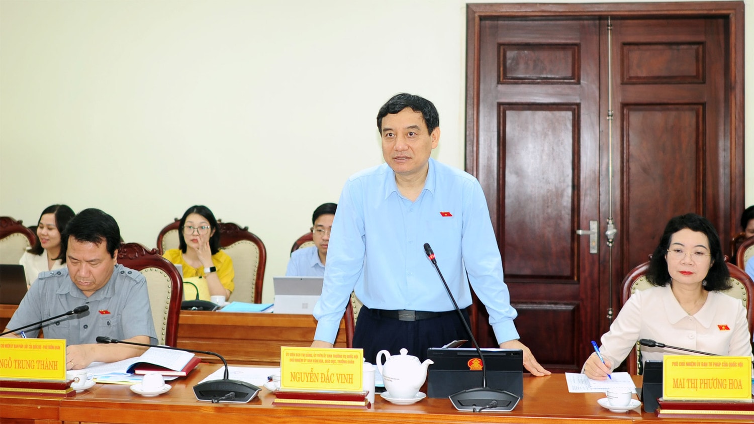 Đoàn giám sát của Ủy ban Thường vụ Quốc hội về đơn vị sự nghiệp công lập làm việc với UBND tỉnh Thái Nguyên -0
