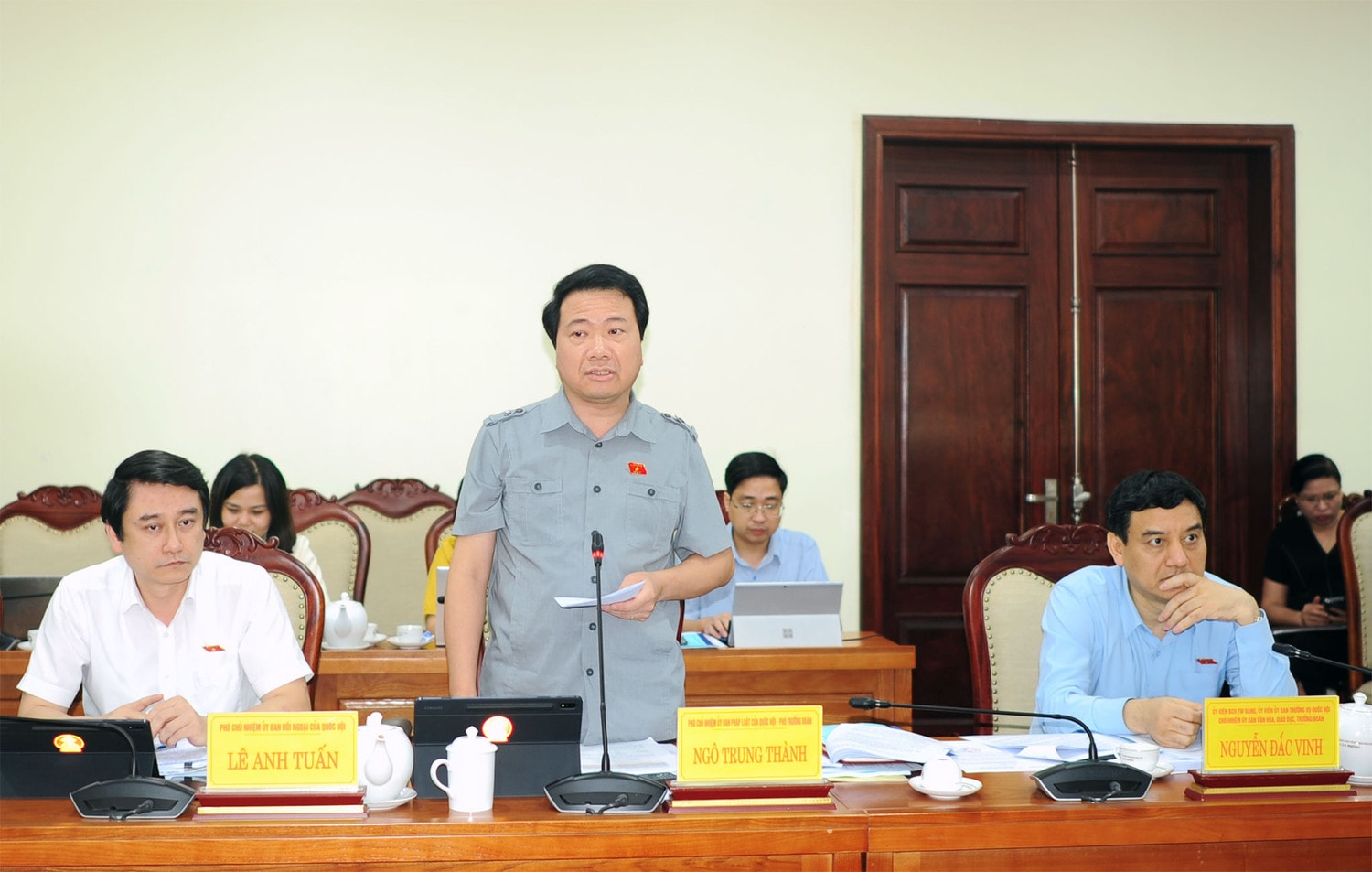 Đoàn giám sát của Ủy ban Thường vụ Quốc hội về đơn vị sự nghiệp công lập làm việc với UBND tỉnh Thái Nguyên -0