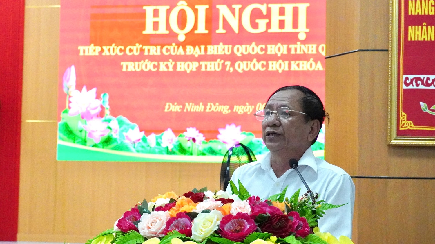 Đoàn ĐBQH tỉnh Quảng Bình tiếp xúc cử tri trước Kỳ họp thứ 7 -0