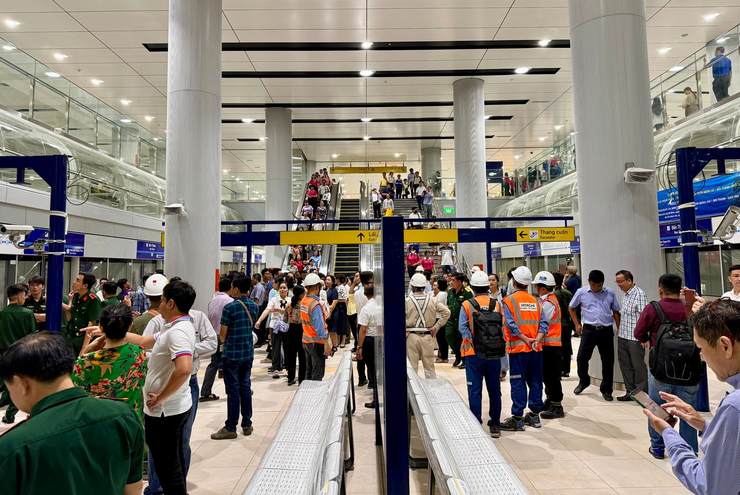Tuyến Metro số 1 đã đón khách chạy thử an toàn và sẽ sớm tiến hành các bước nghiệm thu để đưa vào vận hành thương mại