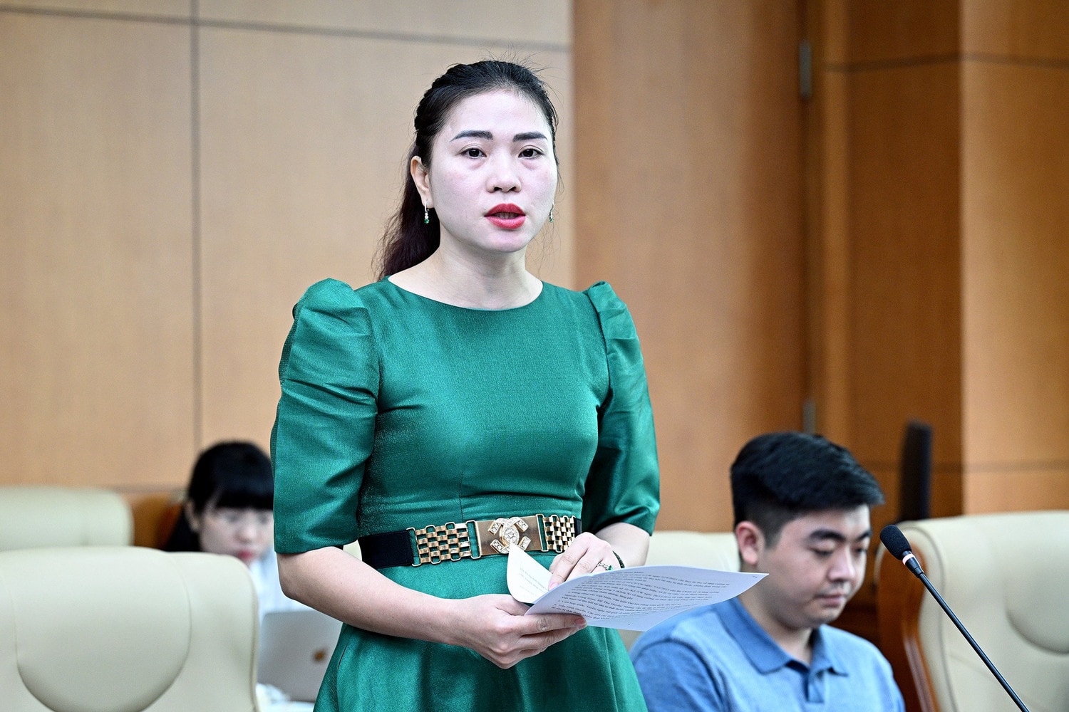 TS Nguyễn Thị Ngọc Linh, Học viện Hành chính Quốc gia phát biểu