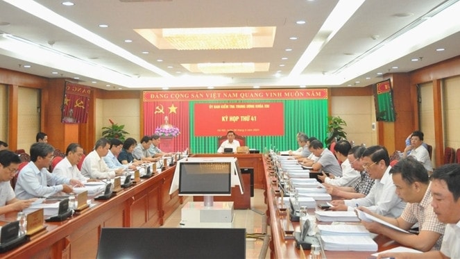 Toàn cảnh Kỳ họp thứ 41 của Uỷ ban Kiểm tra Trung ương. Nguồn: Ubkttw