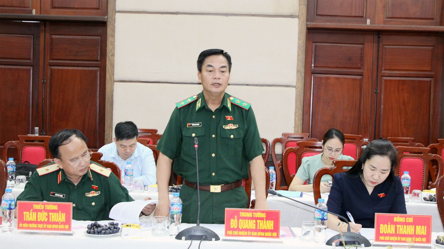 Đoàn khảo sát của Ủy ban Quốc phòng và An ninh làm việc với Ban Chỉ đạo Phòng không nhân dân huyện Thanh Oai -0