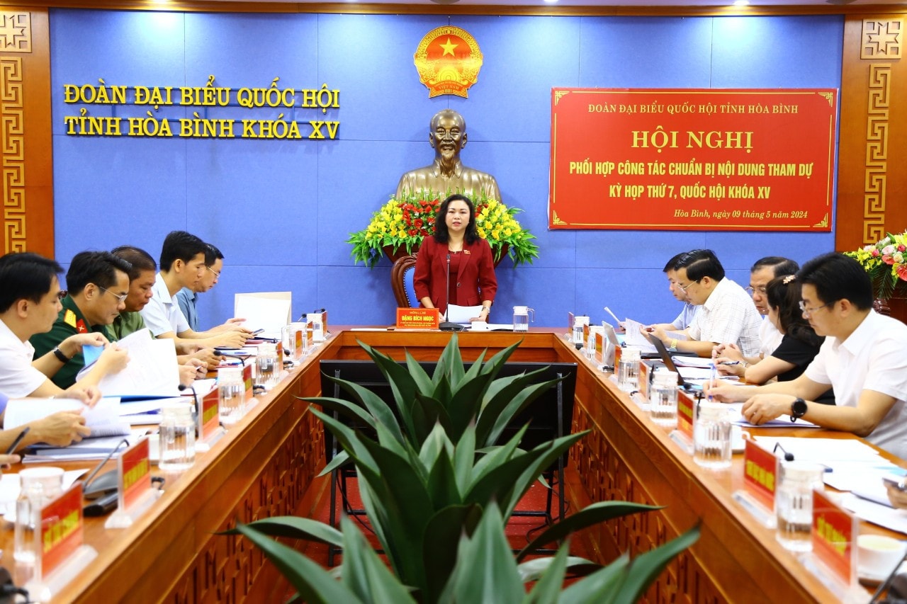 Hòa Bình: Phối hợp công tác chuẩn bị nội dung tham dự Kỳ họp thứ Bảy, Quốc hội Khóa XV -0