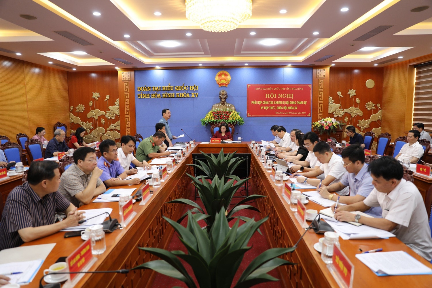 Hòa Bình: Phối hợp công tác chuẩn bị nội dung tham dự Kỳ họp thứ Bảy, Quốc hội Khóa XV -0