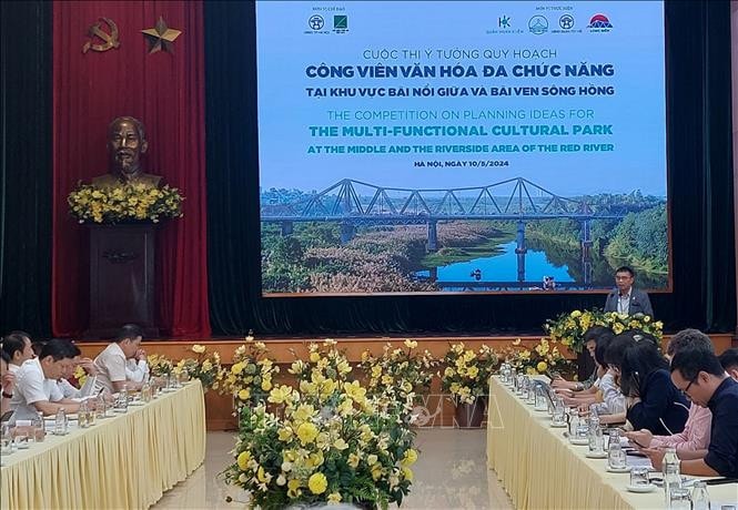 Thi ý tưởng quy hoạch công viên văn hóa khu vực bãi nổi giữa và ven sông Hồng -0