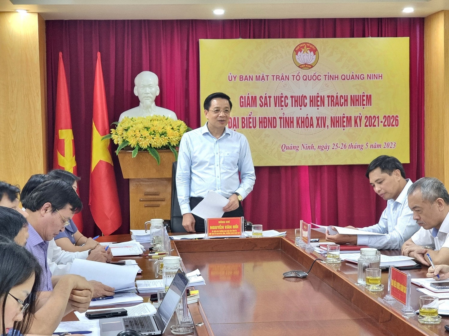 Ủy ban MTTQ tỉnh Quảng Ninh giám sát việc thực hiện trách nhiệm và chương trình hành động của đại biểu HĐND tỉnh Khóa XIV