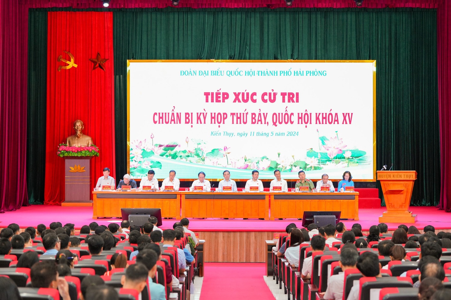 Phó Thủ tướng Chính phủ Trần Lưu Quang tiếp xúc cử tri huyện Kiến Thụy, thành phố Hải Phòng -0