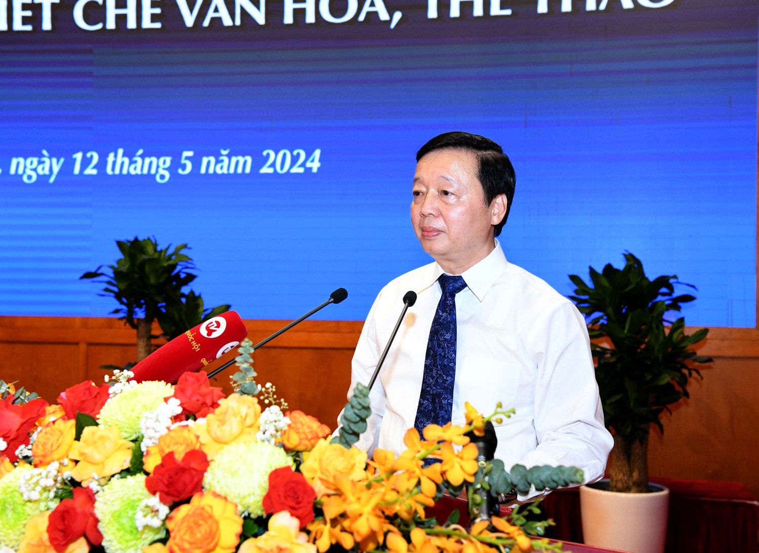 Phó Thủ tướng Trần Hồng Hà phát biểu tại Hội thảo. Ảnh: Lâm Hiển Khơi thông nguồn lực, đưa văn hóa trở thành động lực -0