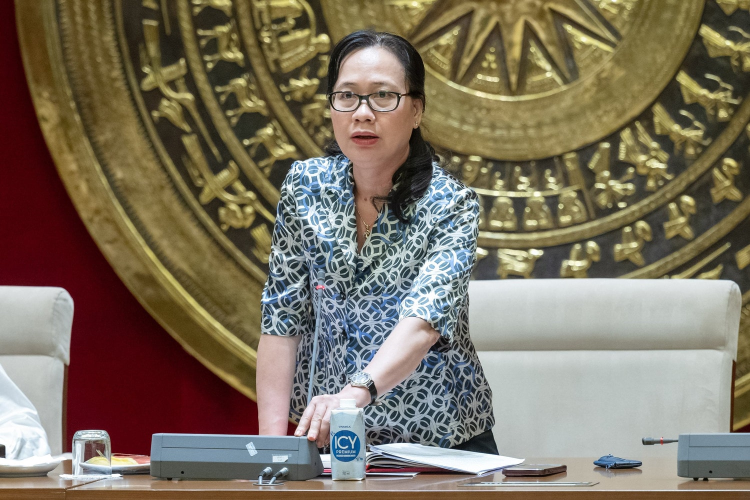 Phó Chủ nhiệm Văn phòng Quốc hội, Phó Tổng Thư ký Quốc hội Nguyễn Thị Thúy Ngần phát biểu