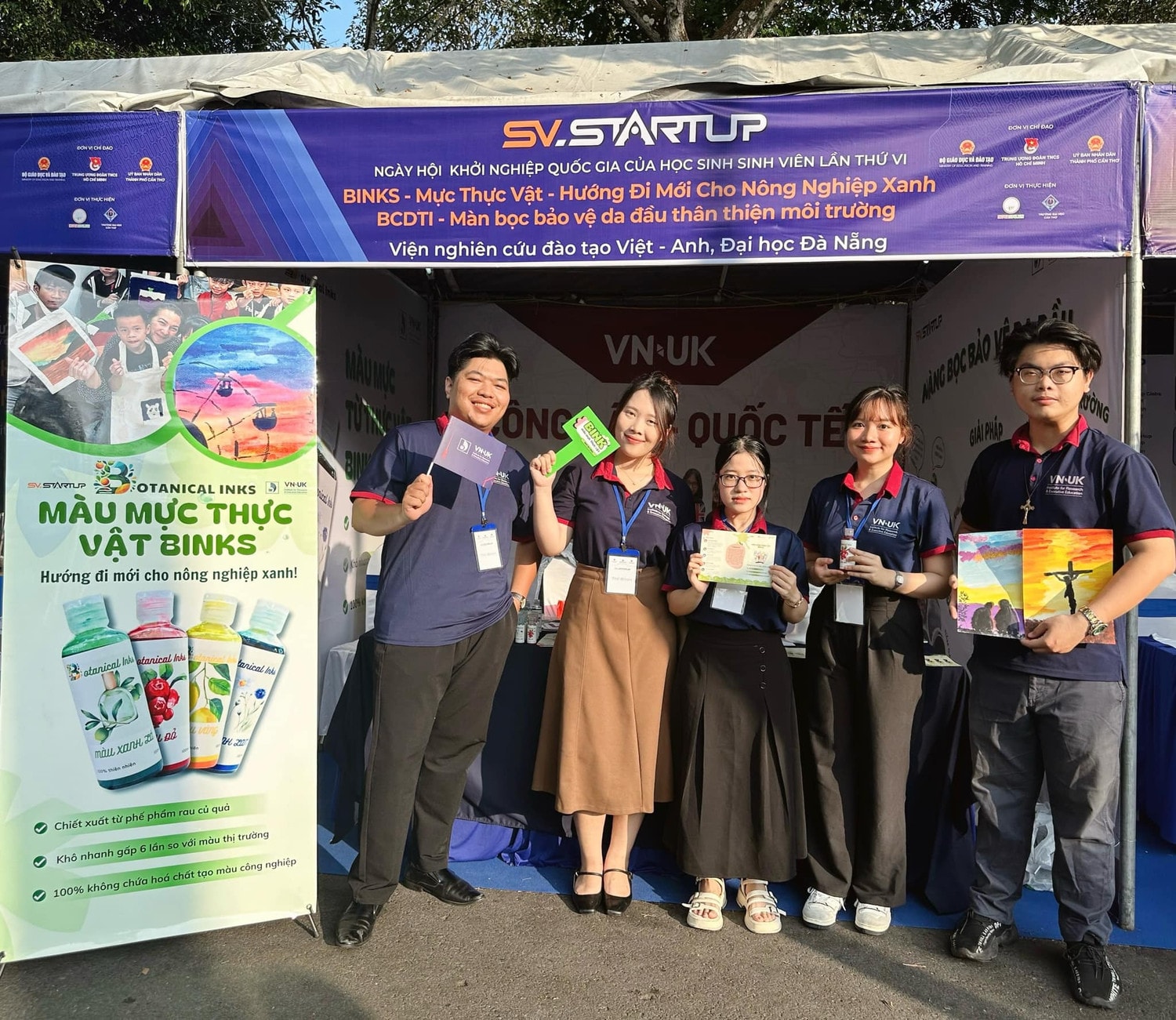 Sản phẩm BINKS - Mực thực vật giành giải nhất SV_STARTUP 2024