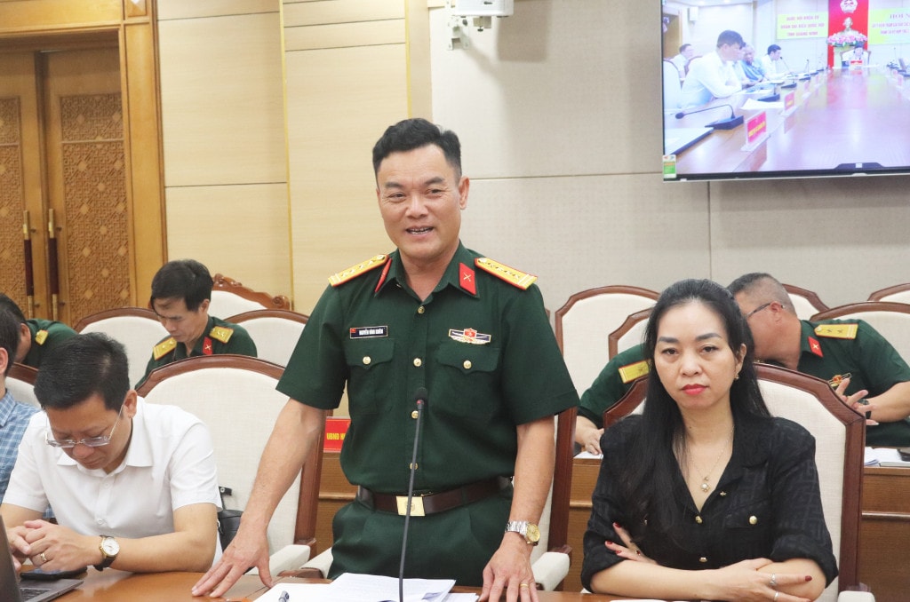 Đoàn ĐBQH tỉnh Quảng Ninh lấy ý kiến tham gia vào dự án Luật trình tại Kỳ họp thứ Bảy, Quốc hội khóa XV - 0