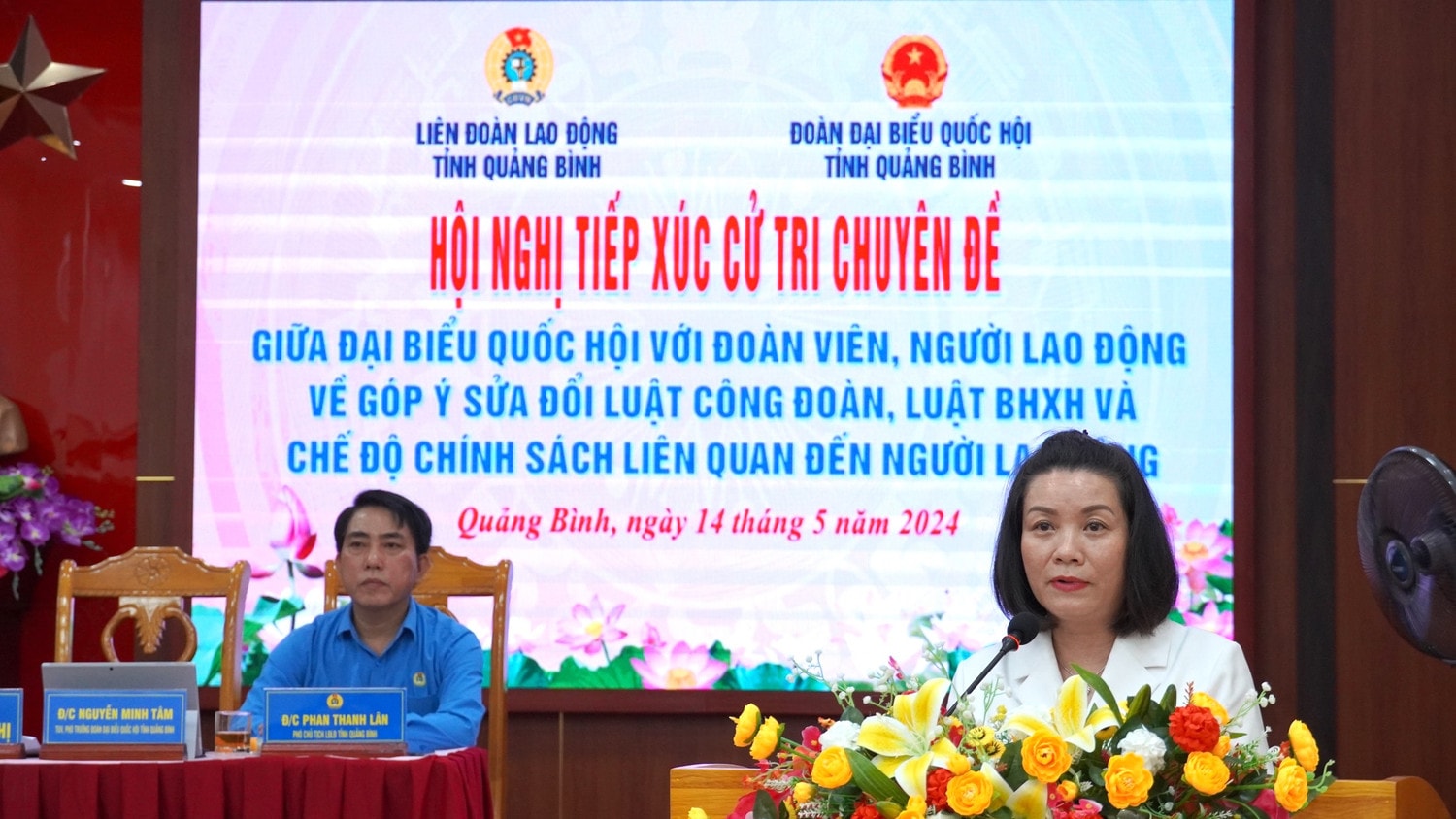 Quảng Bình: Đoàn ĐBQH tỉnh tiếp xúc cử tri là người lao động -0