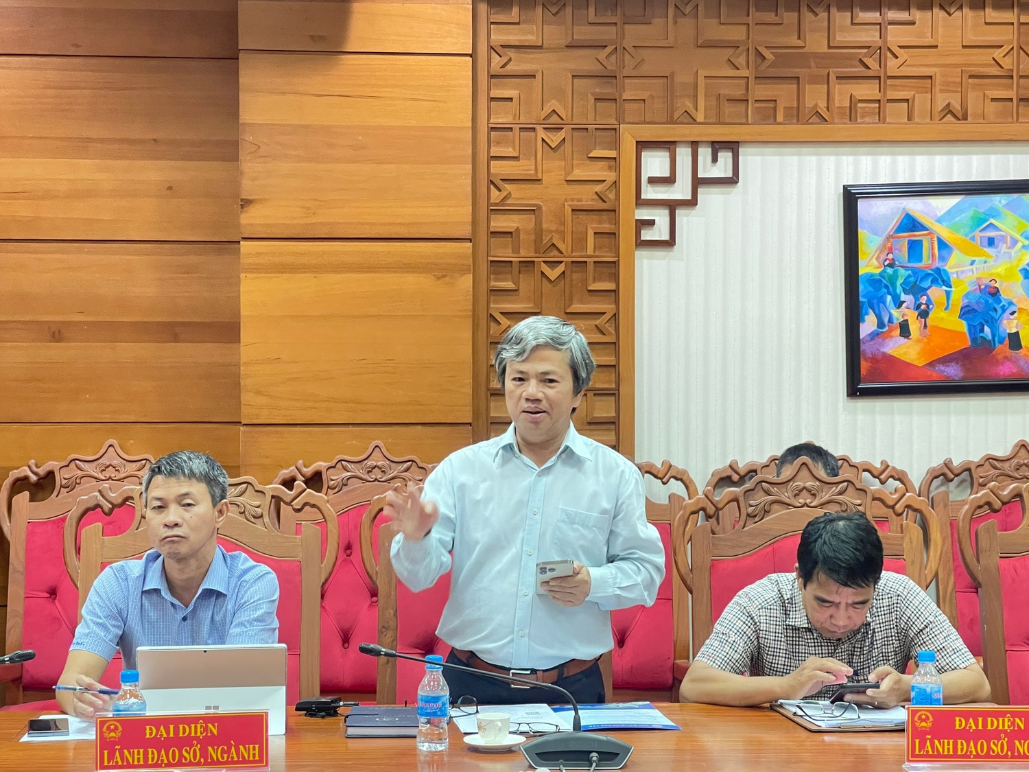 Đại diện sở ngành phát biểu đóng góp ý kiến