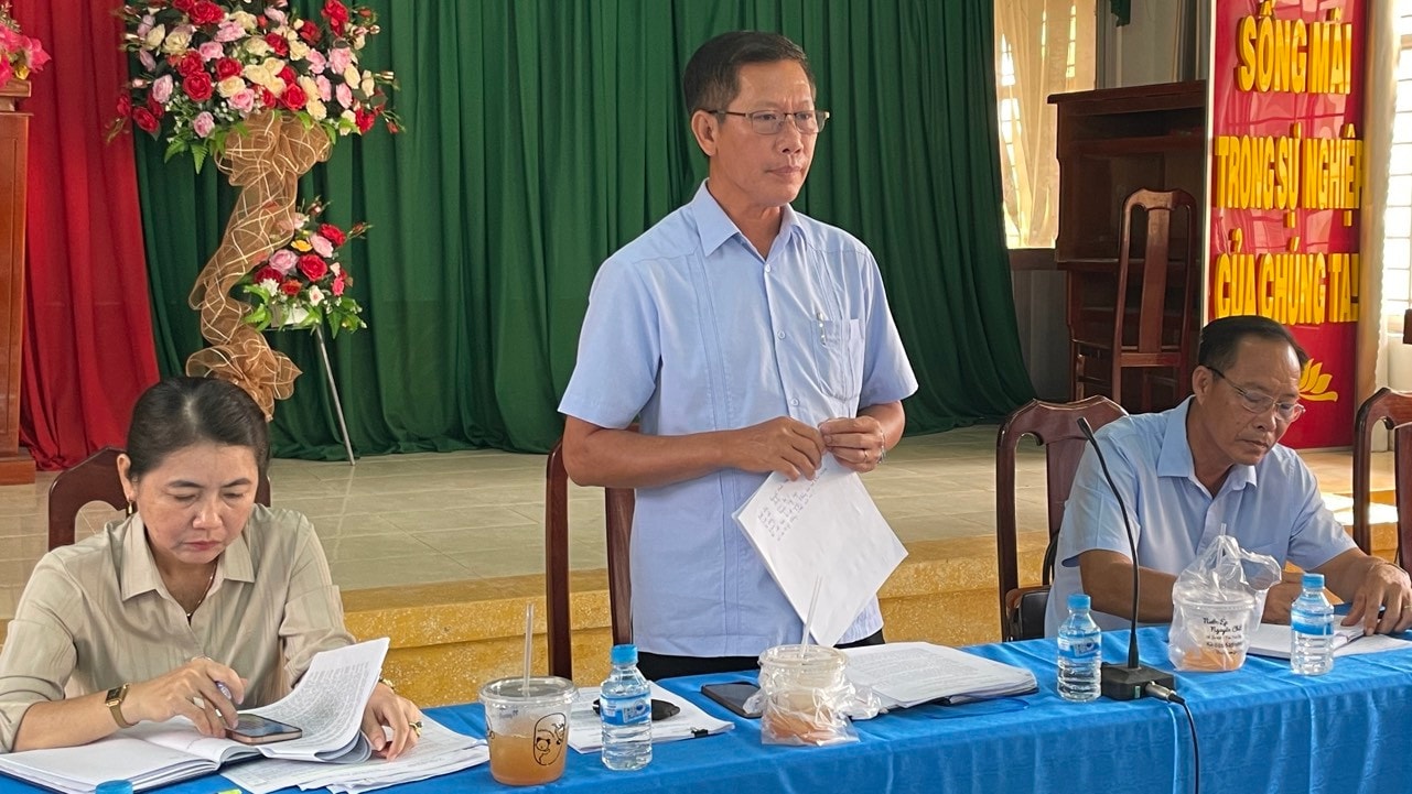 Đoàn giám sát HĐND huyện Tân Hưng giám sát Chương trình mục tiêu Quốc gia xây dựng Nông thôn mới giai đoạn 2021 – 2025 - ẢNH DUY PHƯỚC