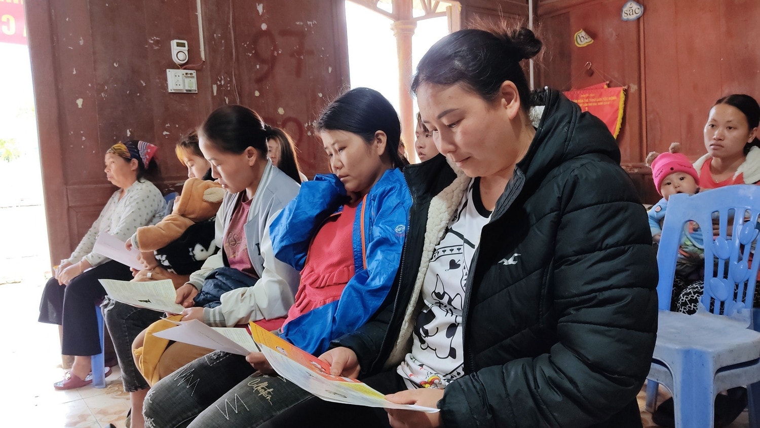 Trung tâm TGPL nhà nước tỉnh Thái Nguyên truyền thông về trợ giúp pháp lý tại xóm Bản Tèn, xã Văn Lăng, huyện Đồng Hỷ. Nguồn: ITN