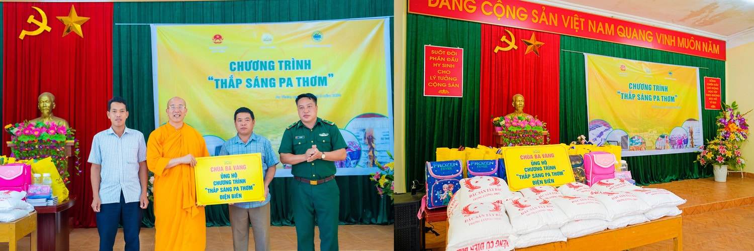 Chùa Ba Vàng chung tay xây dựng Nông thôn mới Pa Thơm - Điện Biên - 0