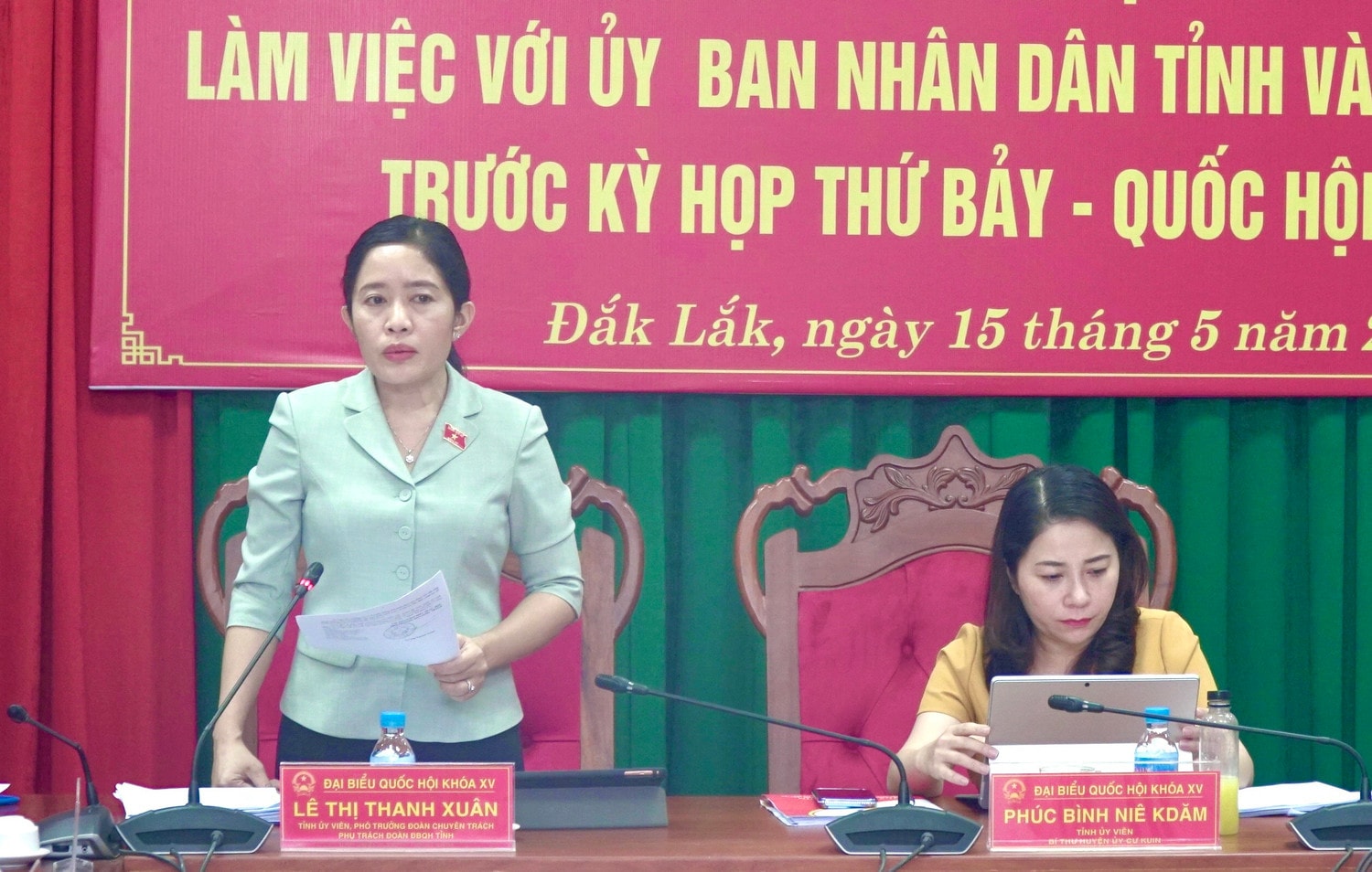 Đoàn ĐBQH tỉnh Đắk Lắk xem xét các nội dung, báo cáo chuẩn bị cho Kỳ họp thứ 7, Quốc hội Khoá XV -0