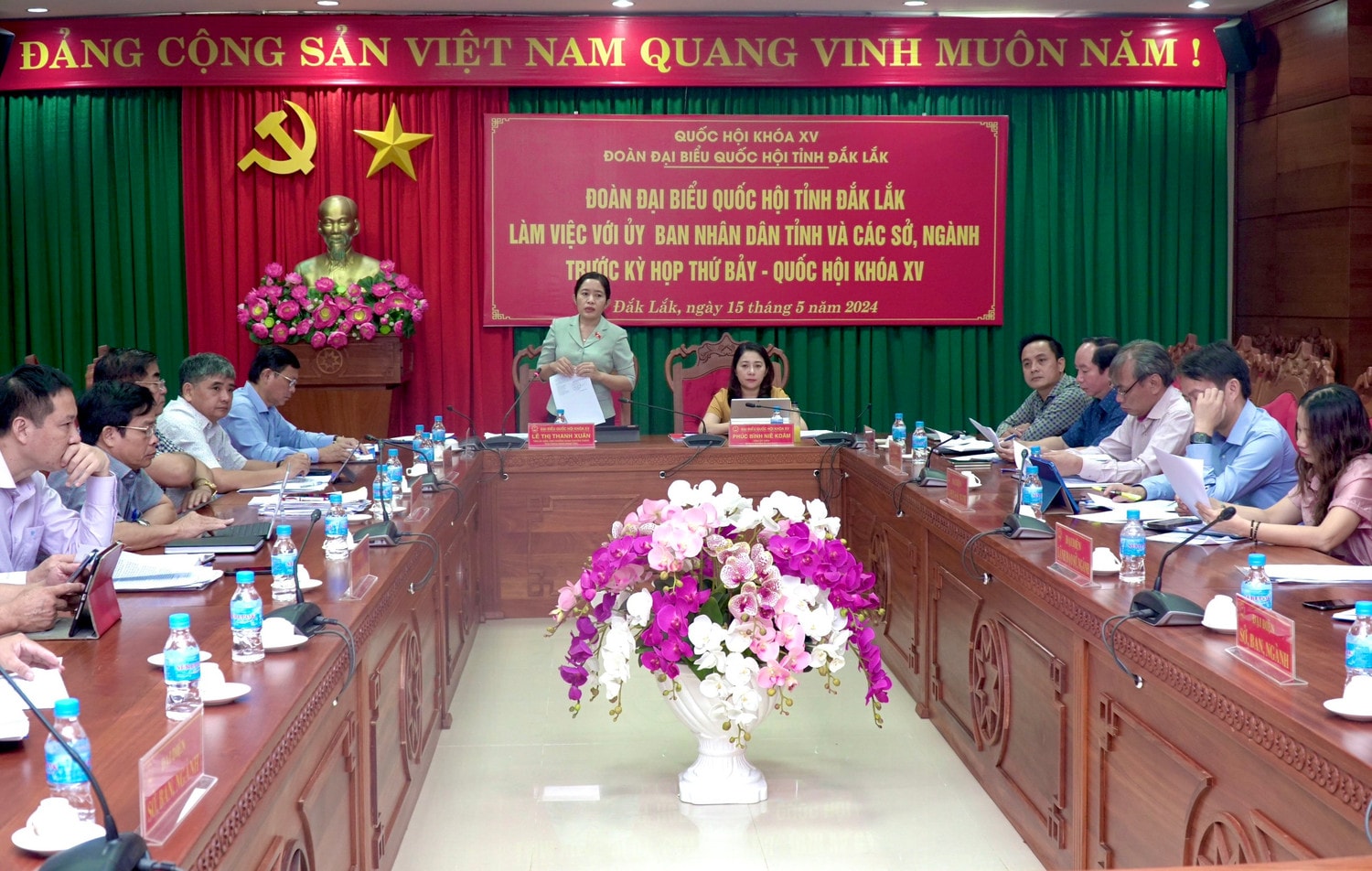 Đoàn ĐBQH tỉnh Đắk Lắk xem xét các nội dung, báo cáo chuẩn bị cho Kỳ họp thứ 7, Quốc hội Khoá XV -0