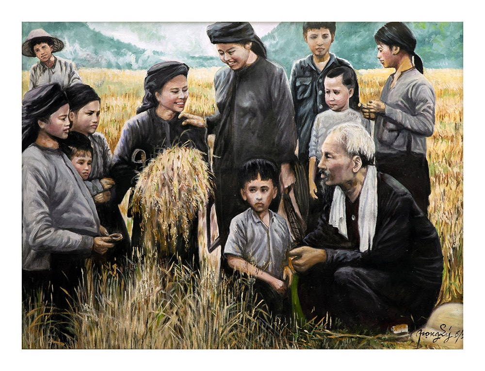 Triển lãm “Tấm lòng của họa sĩ Việt kiều với Bác Hồ” -0