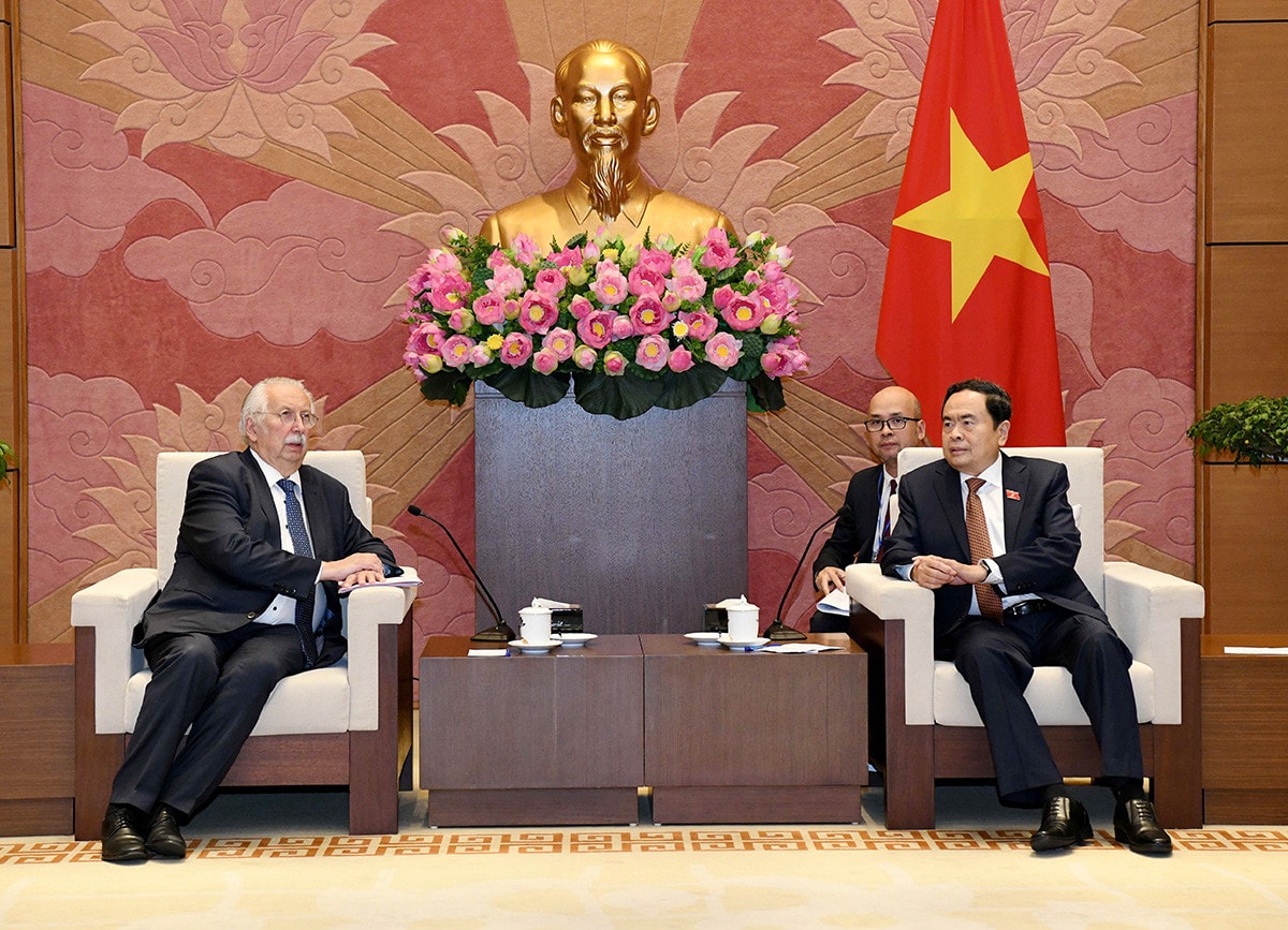 Phó Chủ tịch Thường trực Quốc hội Trần Thanh Mẫn tiếp Bộ trưởng Quốc vụ, nguyên Chủ tịch Hạ viện Vương quốc Bỉ -1