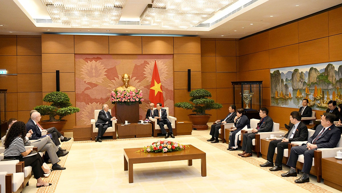 Phó Chủ tịch Thường trực Quốc hội Trần Thanh Mẫn tiếp Bộ trưởng Quốc vụ, nguyên Chủ tịch Hạ viện Vương quốc Bỉ -0