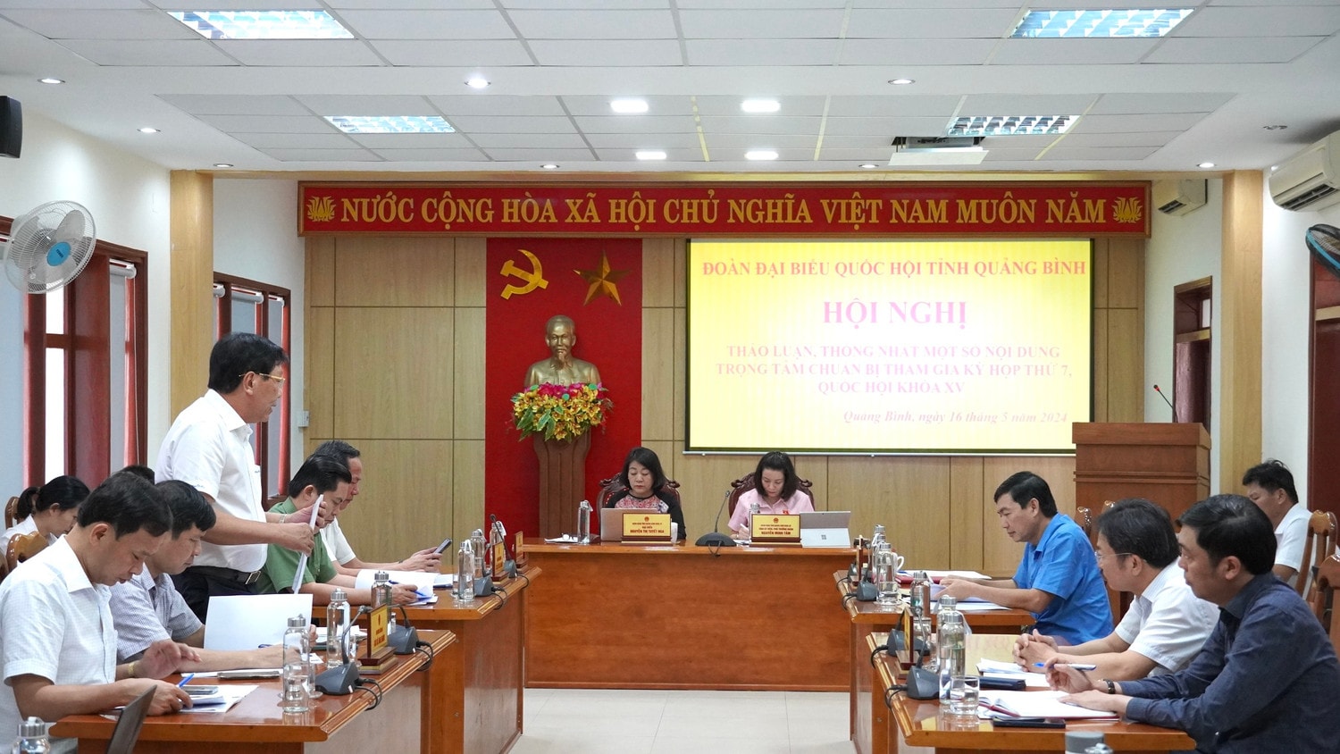 Đoàn ĐBQH tỉnh Quảng Bình thảo luận nội dung trọng tâm trước Kỳ họp thứ Bảy -0