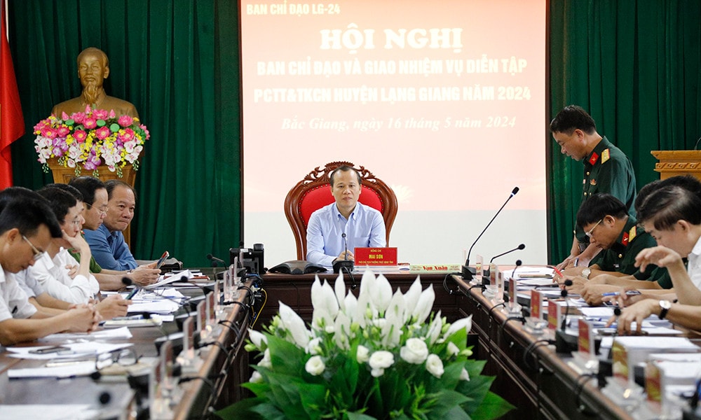 Bắc Giang: Sẵn sàng tổ chức luyện tập, diễn tập phòng, chống thiên tai, tìm kiếm cứu nạn trên địa bàn huyện Lạng Giang -0