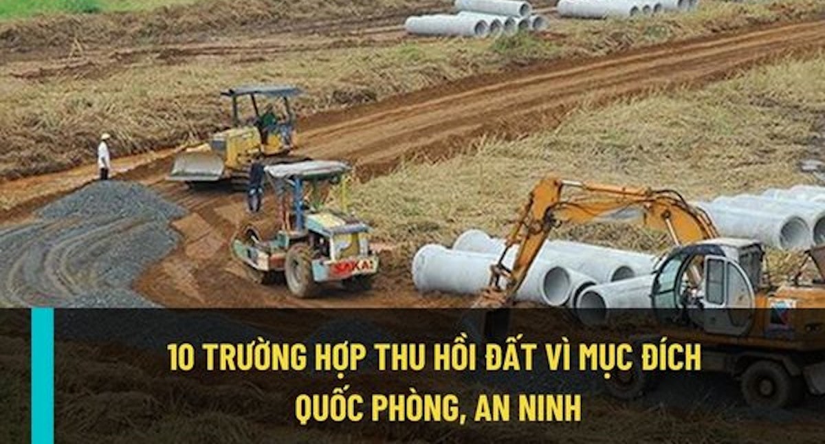 Điều kiện nào để thu hồi đất vì mục đích quốc phòng, an ninh theo Luật Đất đai 202224 -0