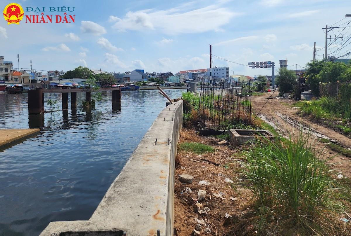 TP. Hồ Chí Minh: Nhiều khu dân cư gần dự án ngăn triều 10.000 tỷ vẫn phải đắp đê chống ngập