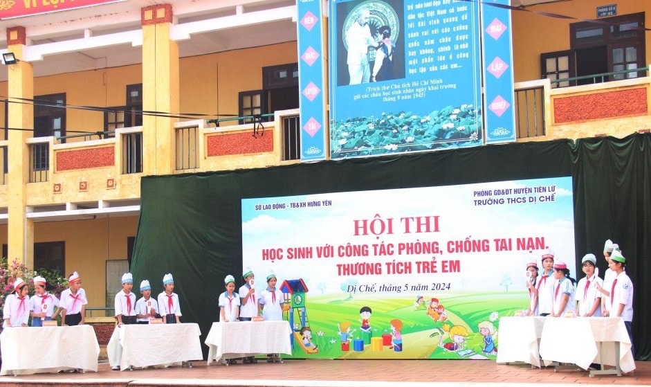 Hưng Yên: Tổ chức hội thi học sinh với công tác phòng, chống tai nạn, thương tích trẻ em -0