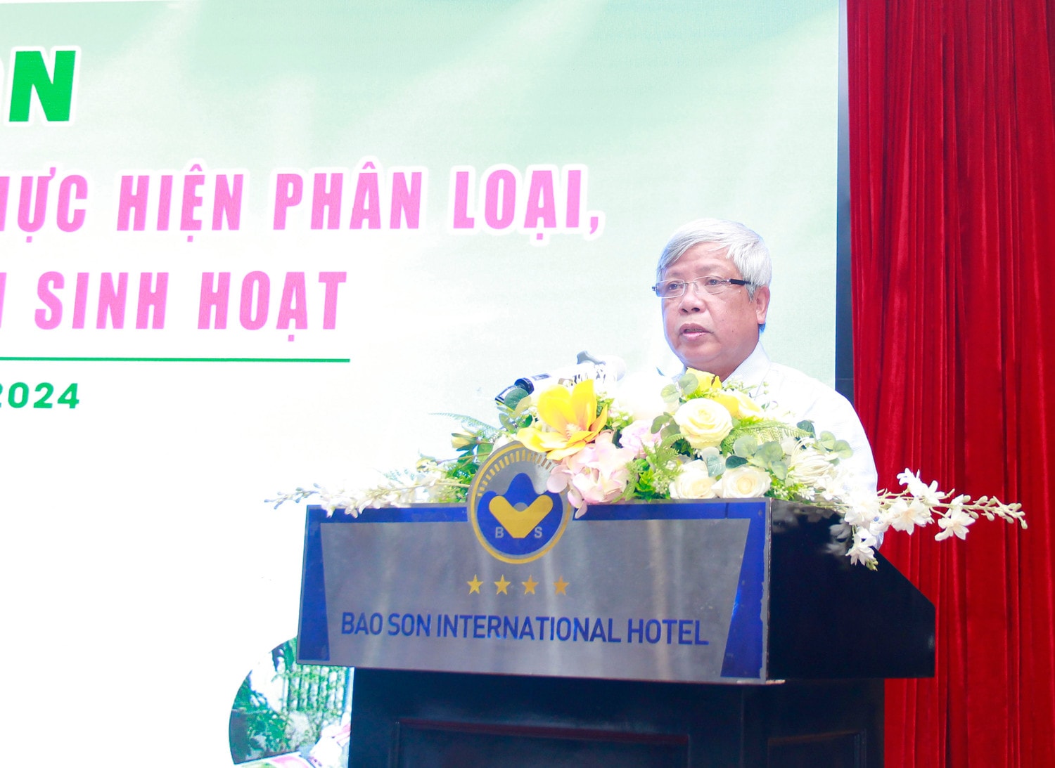 Chủ tịch Hội Nước sạch và Môi trường Việt Nam Nguyễn Linh Ngọc phát biểu khai mạc diễn đàn Phân loại, thu gom, xử lý rác thải sinh hoạt cần nâng cao nhận thức của người dân -0