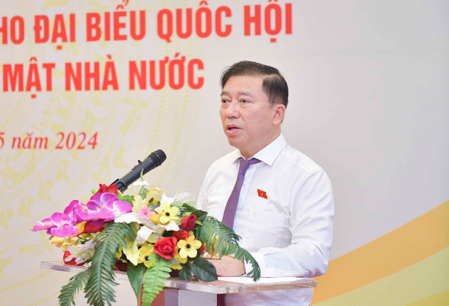 Phó Trưởng Ban Thường trực Ban Công tác đại biểu Nguyễn Tuấn Anh phát biểu khai mạc hội nghị
