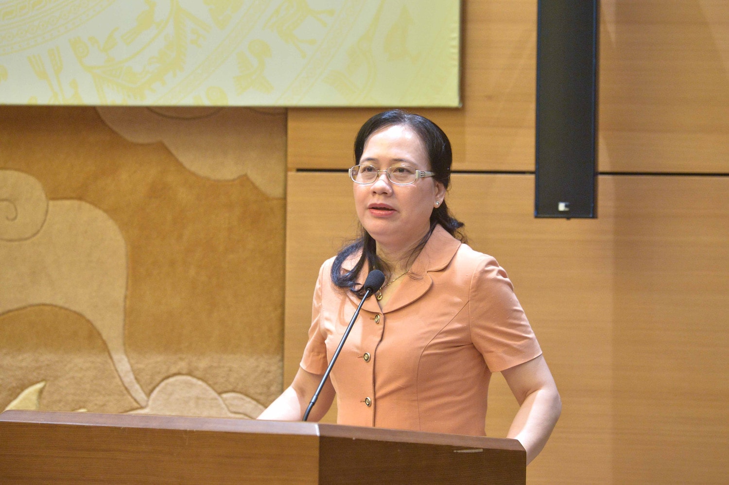 Phó Chủ nhiệm Văn phòng Quốc hội Nguyễn Thị Thúy Ngần phát biểu