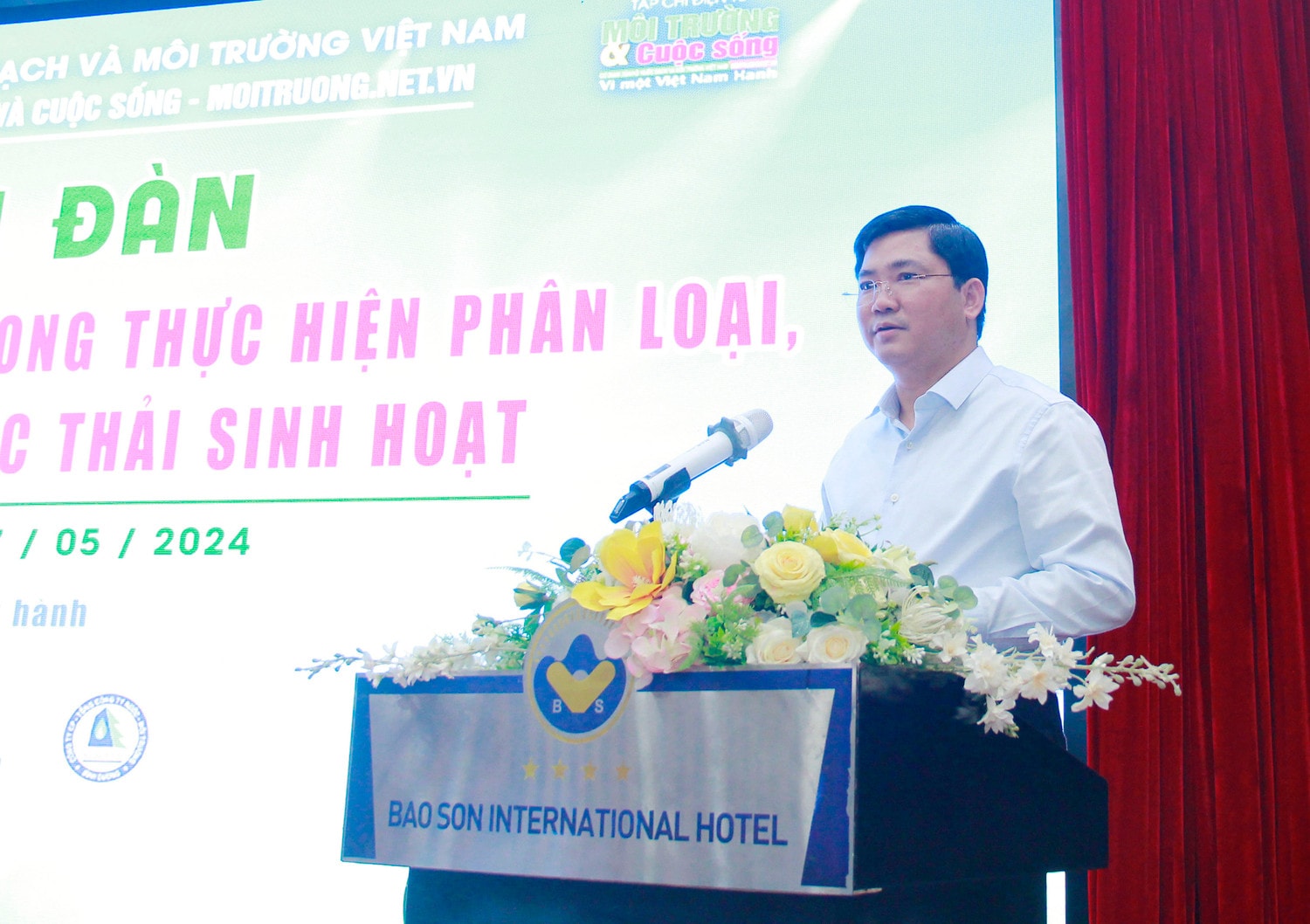 Phó Chủ nhiệm Ủy ban Khoa học, Công nghệ và Môi trường Nguyễn Tuấn Anh phát biểu tại diễn đàn Phân loại, xử lý rác thải sinh hoạt cần nâng cao nhận thức của người dân -0