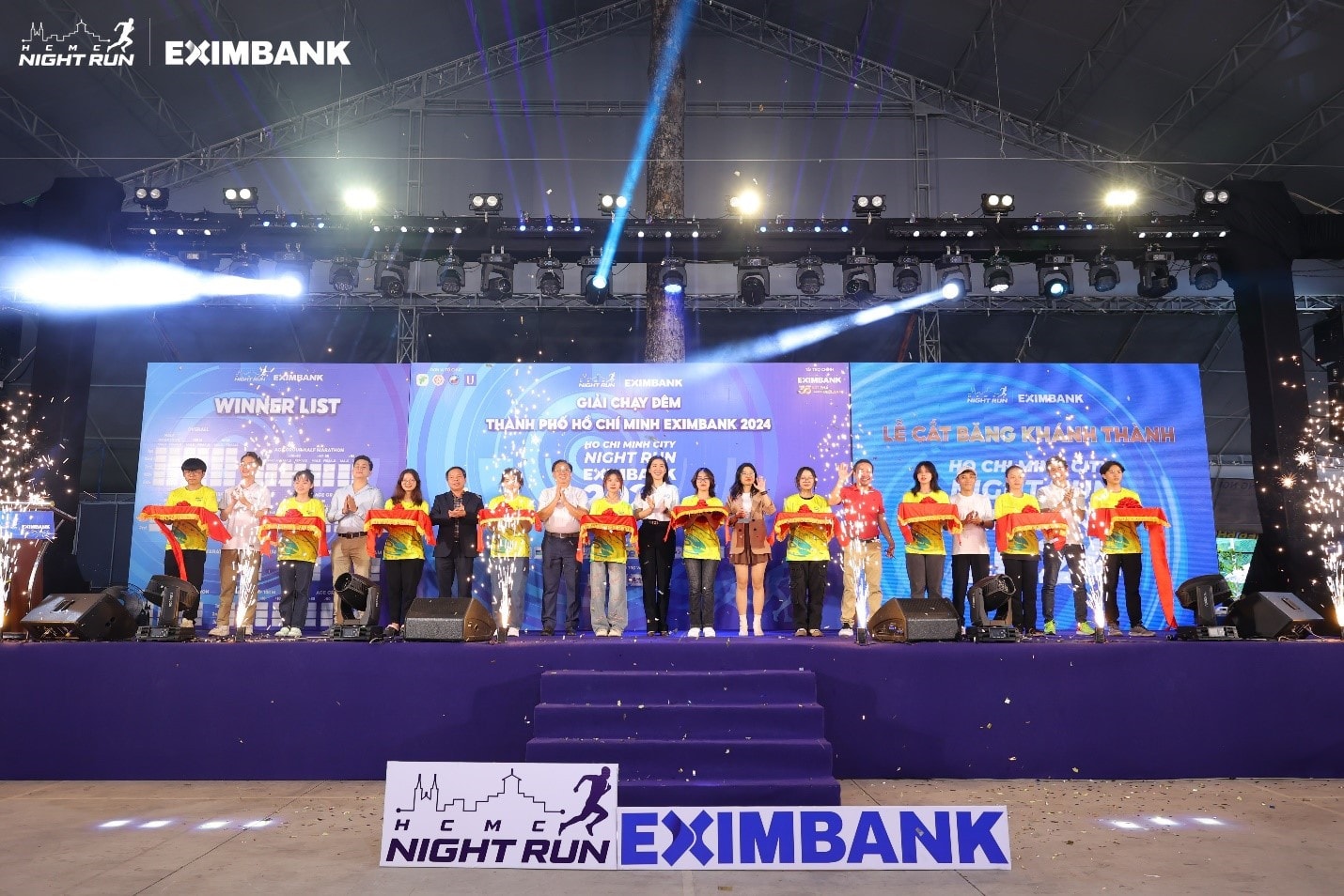 Đường đua Ho Chi Minh City Night Run Eximbank 2024 chính thức bắt đầu -0