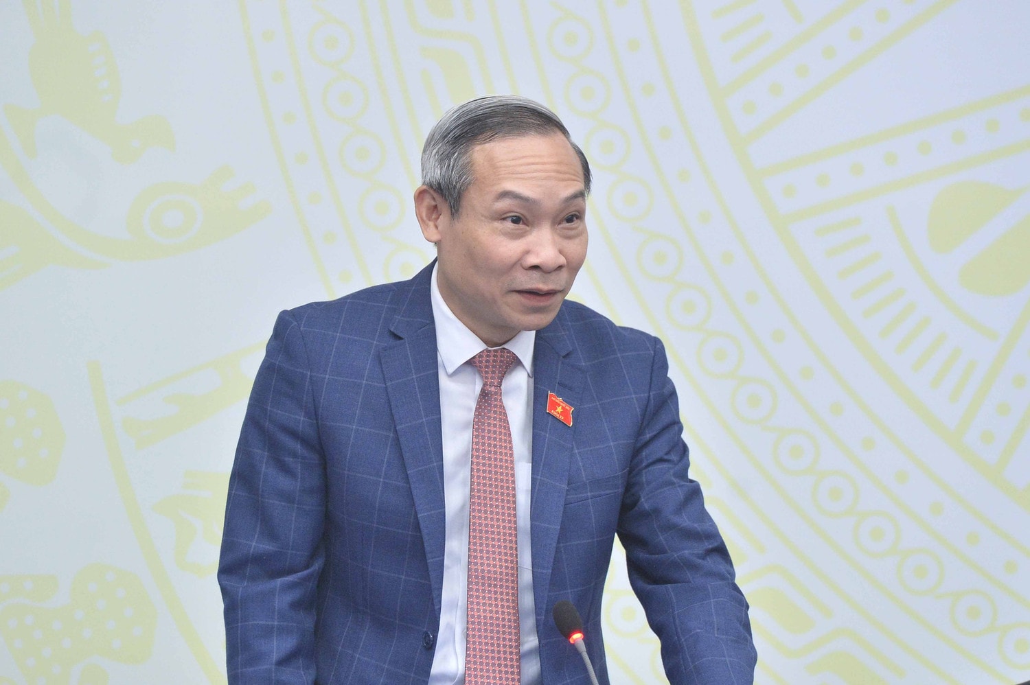 Tổng Thư ký Quốc hội, Chủ nhiệm Văn phòng Quốc hội Bùi Văn Cường chủ trì họp báo về dự kiến Chương trình Kỳ họp thứ Bảy, Quốc hội khóa XV -0