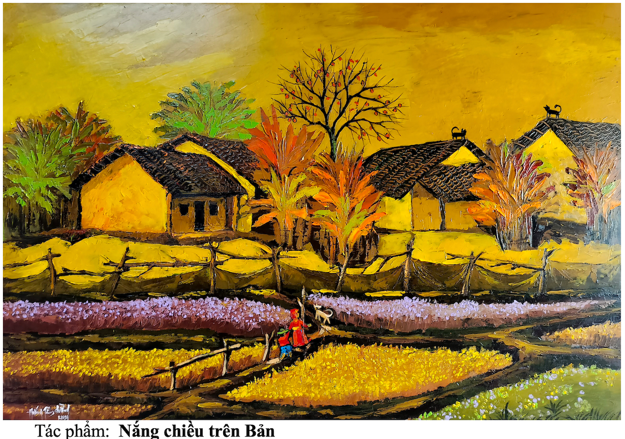 Họa sĩ Hướng Tâm Đường kể “Câu chuyện vùng cao” bằng sắc màu văn hóa của đồng bào dân tộc huyện Sơn Động -0