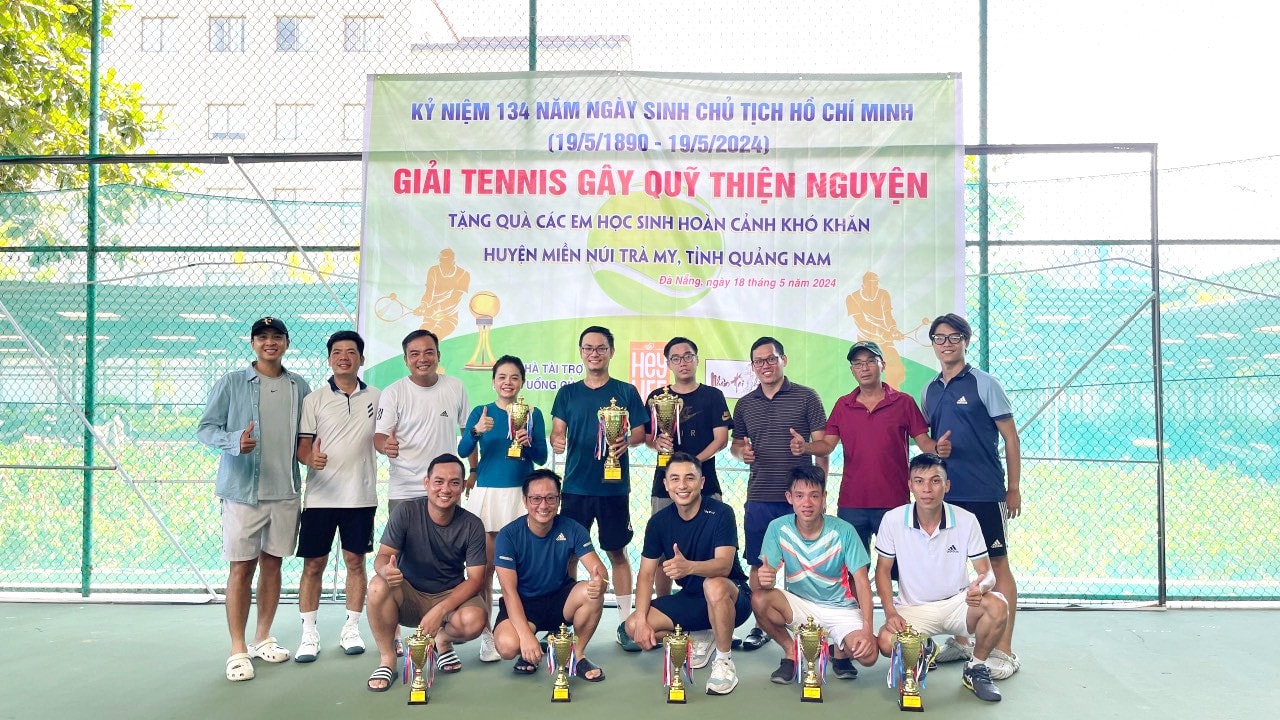 Chi đoàn Cục Quản trị III tổ chức giải tennis gây quỹ từ thiện cho học sinh vùng cao -1