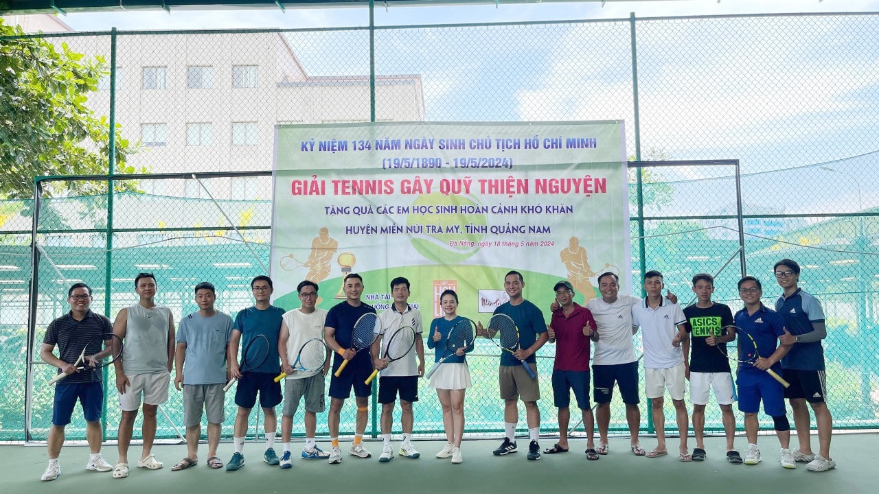 Chi đoàn Cục Quản trị III tổ chức giải tennis gây quỹ từ thiện cho học sinh vùng cao -0