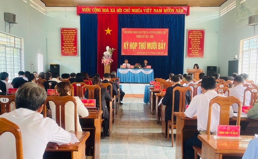 Kỳ họp thứ 17, HĐND thị xã Ayun Pa Khóa XIII - ẢNH VŨ CHI