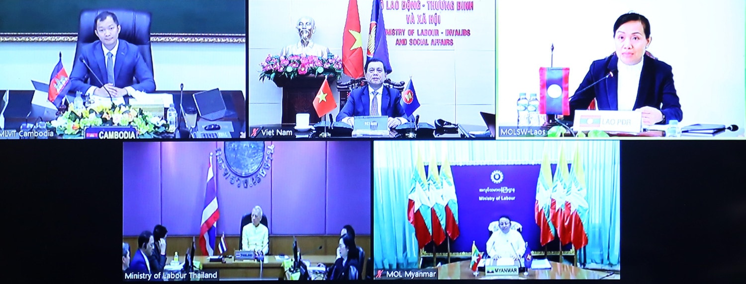 Bộ trưởng, Trưởng đoàn các nước thành viên tham gia thảo luận. Nguồn: Bộ Lao động, Thương binh và Xã hội img_1430.jpg -0