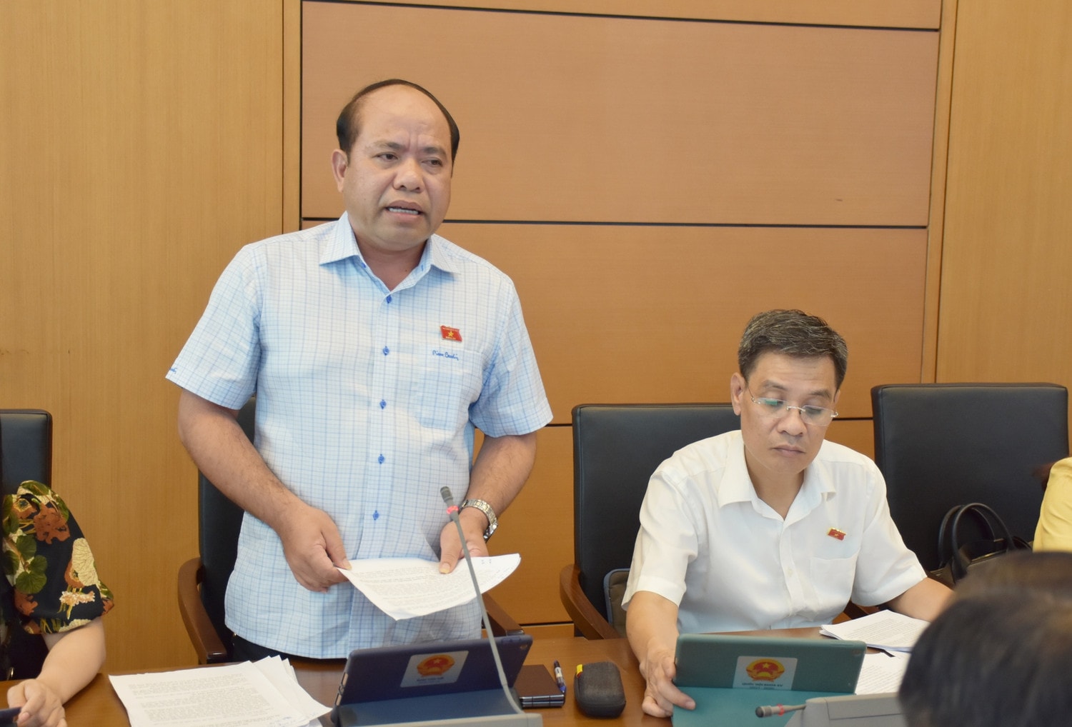 ĐBQH Đinh Văn Thê (Gia Lai) phát biểu ý kiến Cần tiếp tục nghiên cứu, rà soát các quy định bảo đảm tính thống nhất giữa các Luật -0