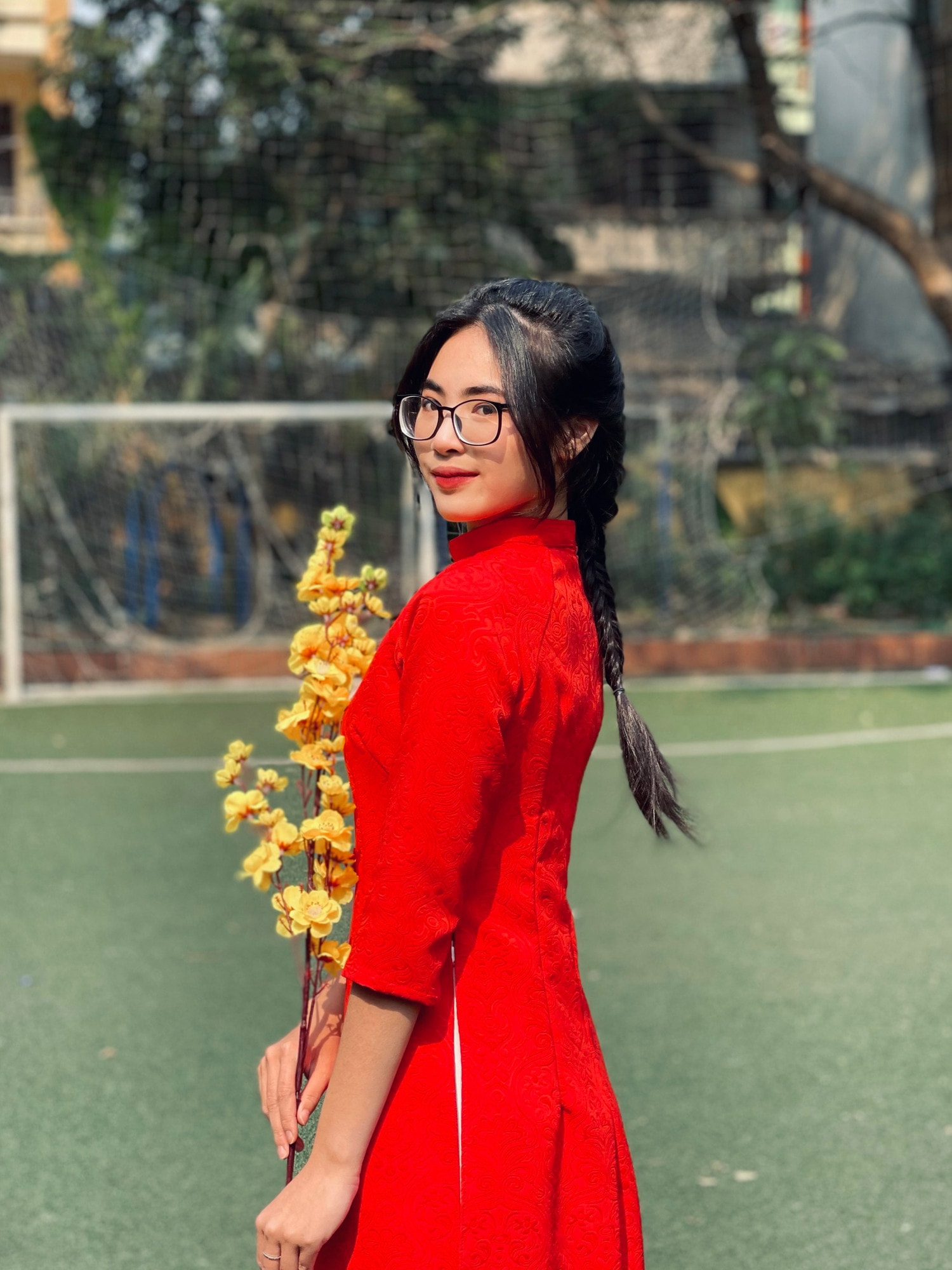 Bên cạnh tiếng Trung, Khánh Linh học song song tiếng Anh, tiếng Hàn và tham gia các hoạt động ngoại khóa (Ảnh: NVCC) img_4395.jpg -0