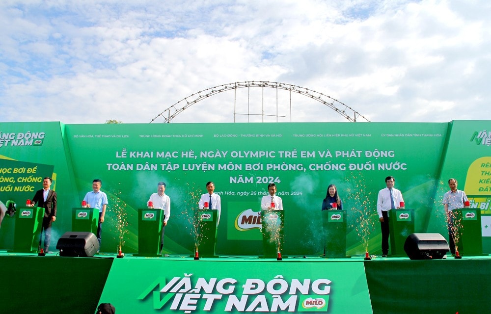 Khai mạc hè, ngày Olympic trẻ em và phát động toàn dân tập luyện môn bơi phòng, chống đuối nước -0
