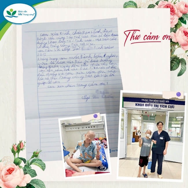 Lá thư tay cảm ơn xúc động của bé trai 12 tuổi mắc thủy đậu nguy kịch được “hồi sinh” -0